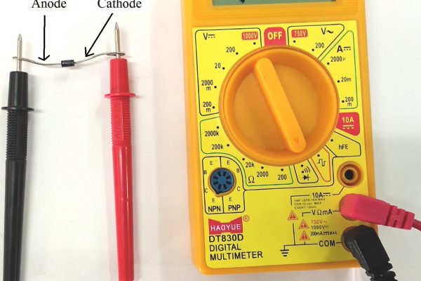 test diode with multimeter